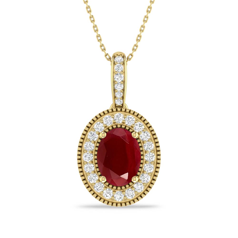 Yellow Gold - Ruby
