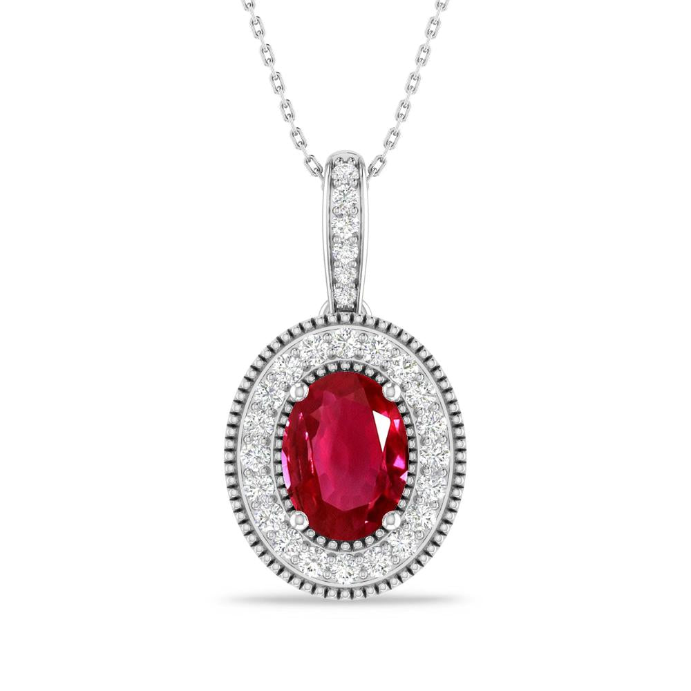 White Gold - Ruby