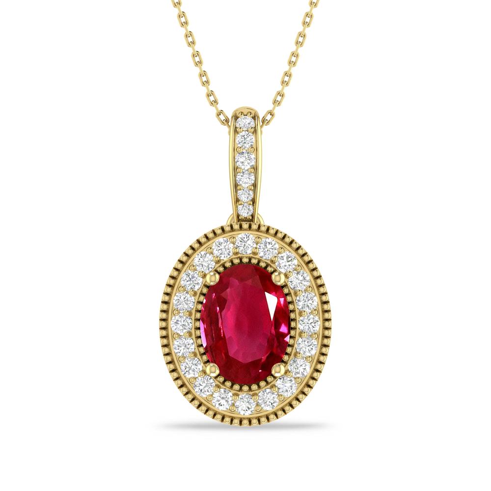 Yellow Gold - Ruby