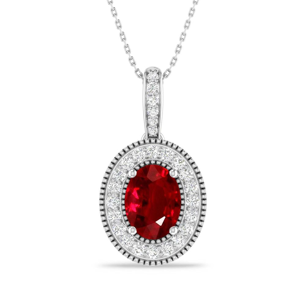 White Gold - Ruby