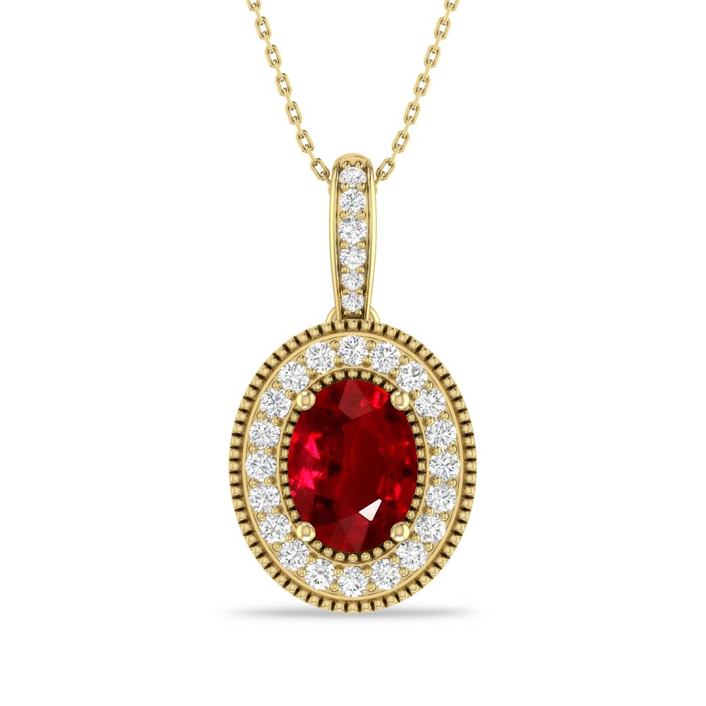 Yellow Gold - Ruby