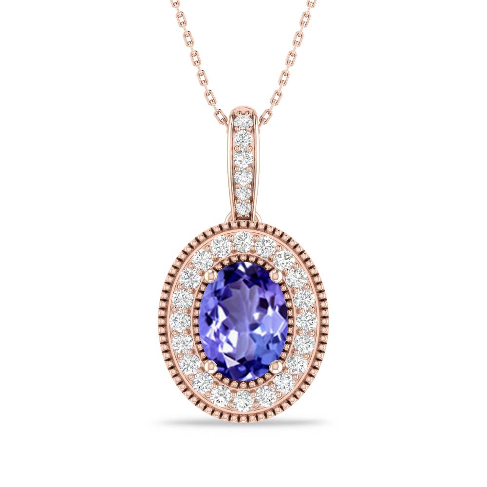Rose Gold - Tanzanite