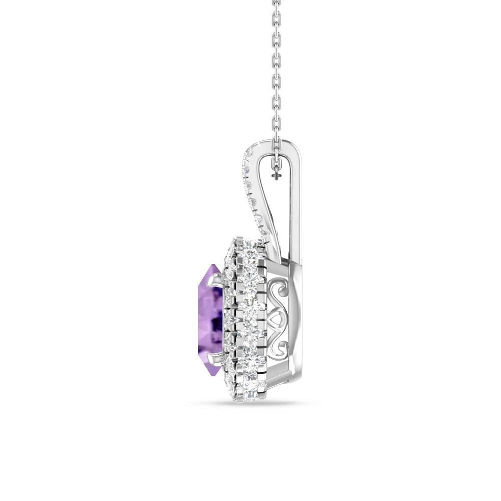 White Gold - Amethyst