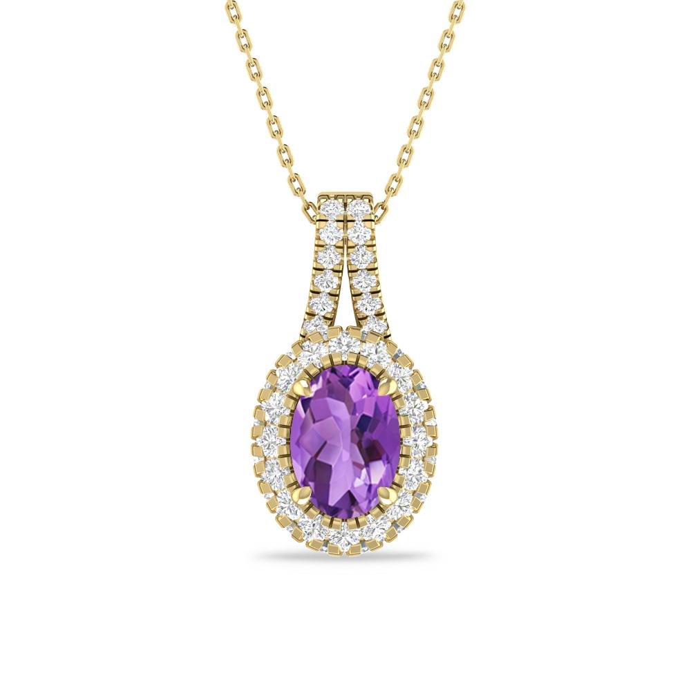 Yellow Gold - Amethyst