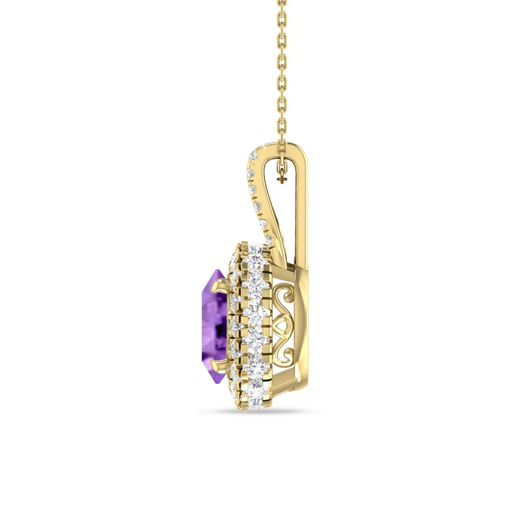 Yellow Gold - Amethyst