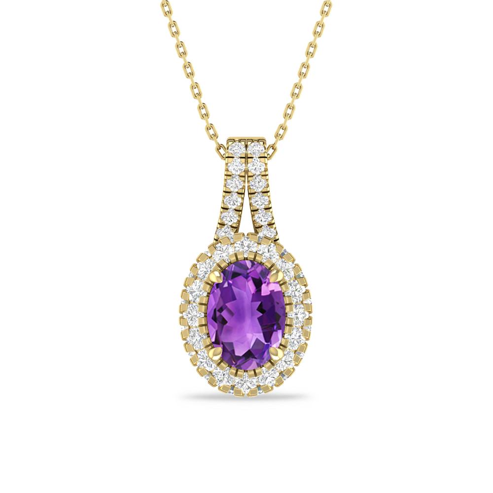 Yellow Gold - Amethyst