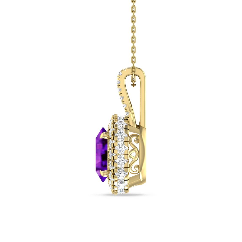 Yellow Gold - Amethyst