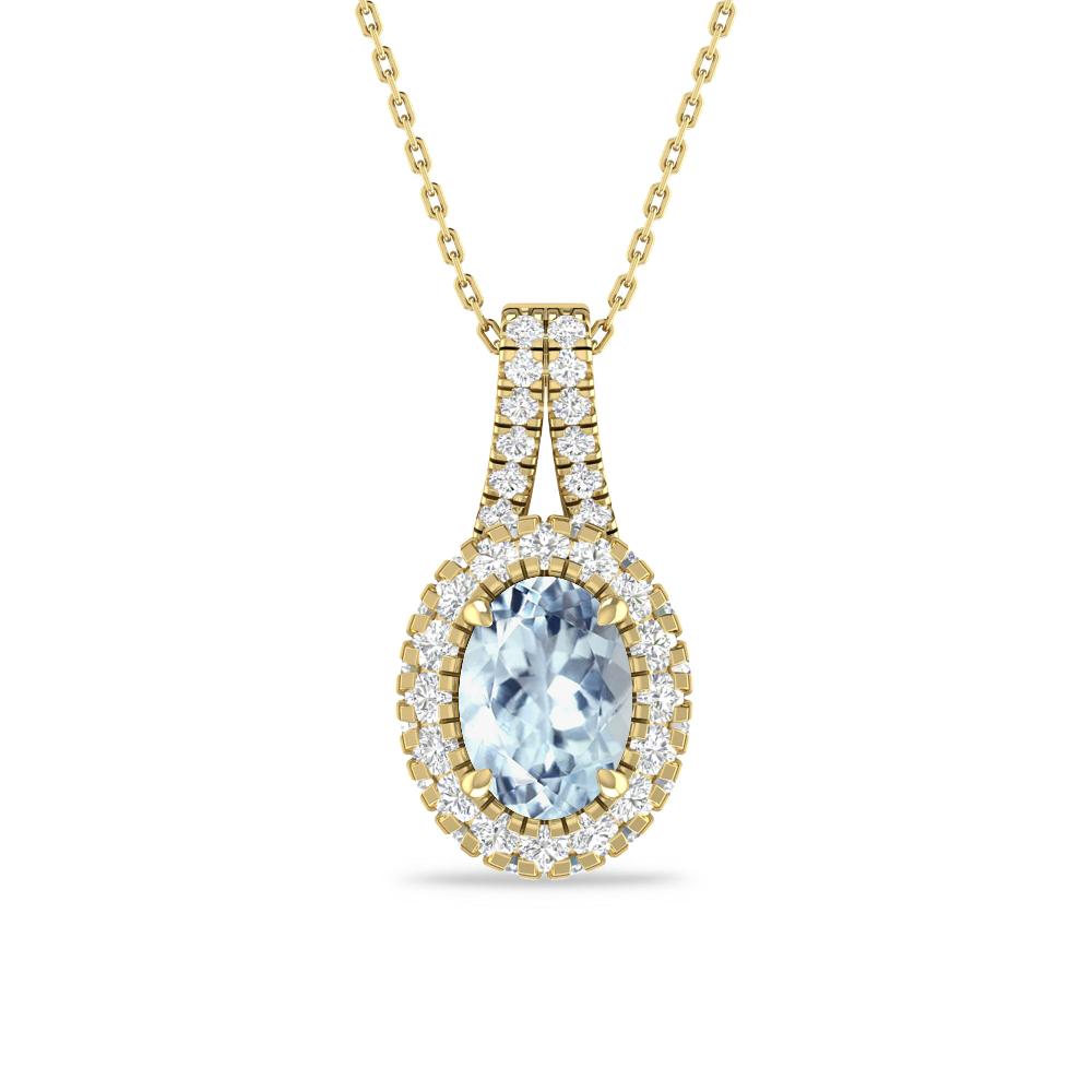 Yellow Gold - Aquamarine