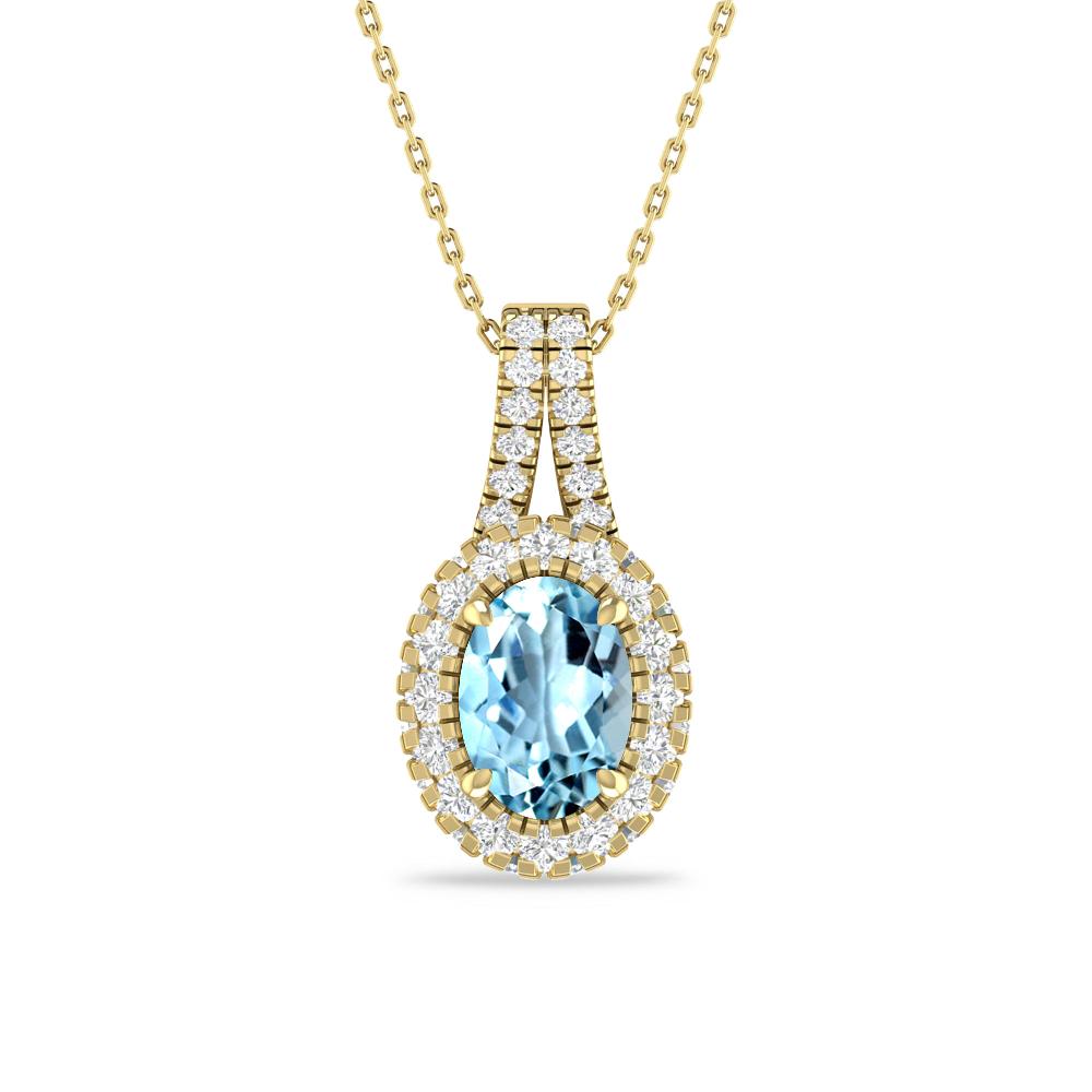 Yellow Gold - Aquamarine