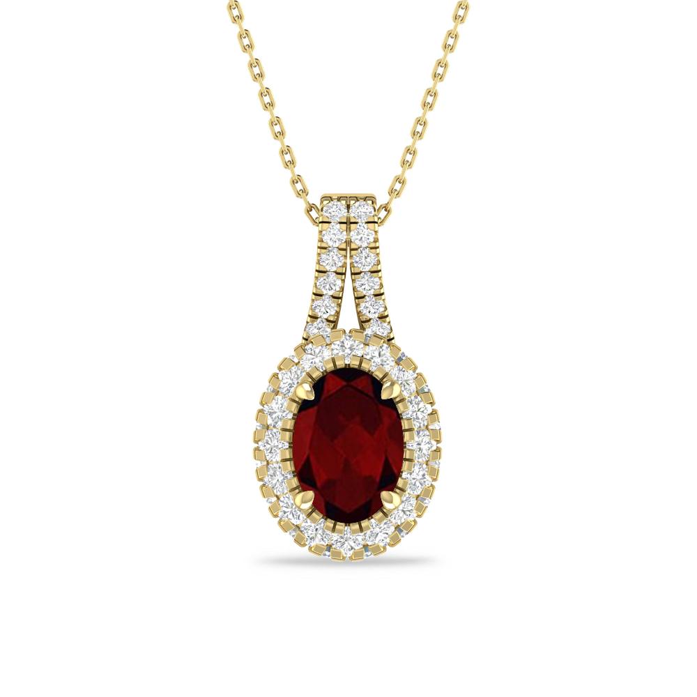 Yellow Gold - Garnet