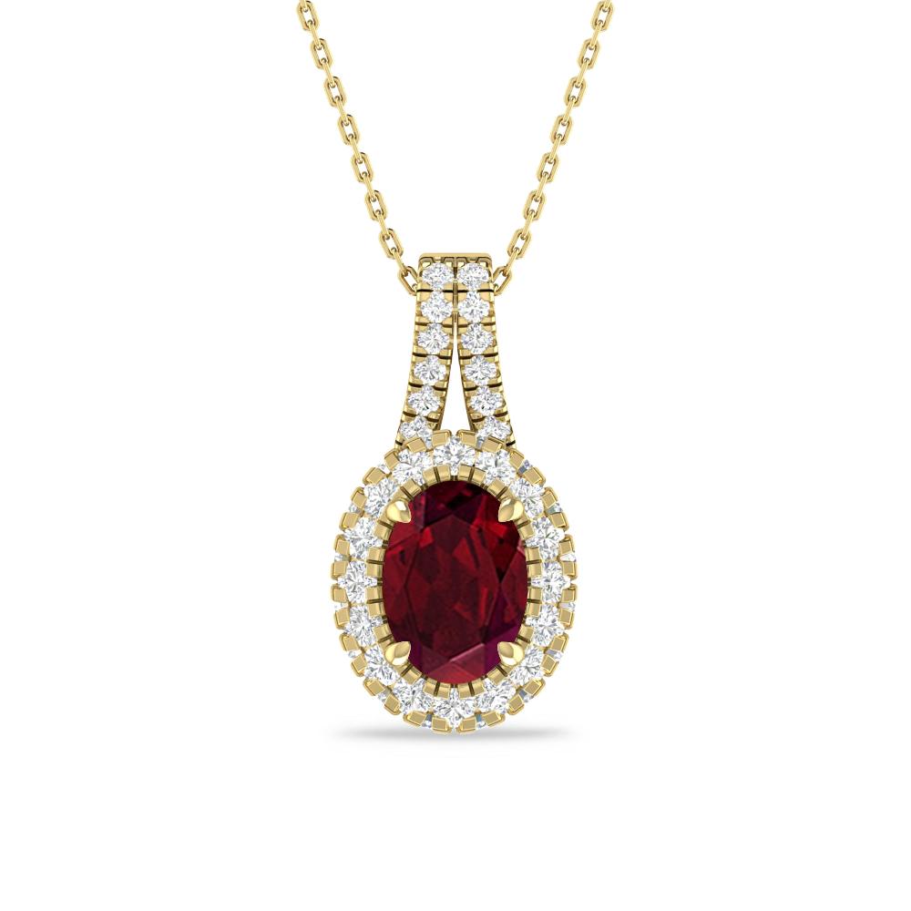 Yellow Gold - Garnet