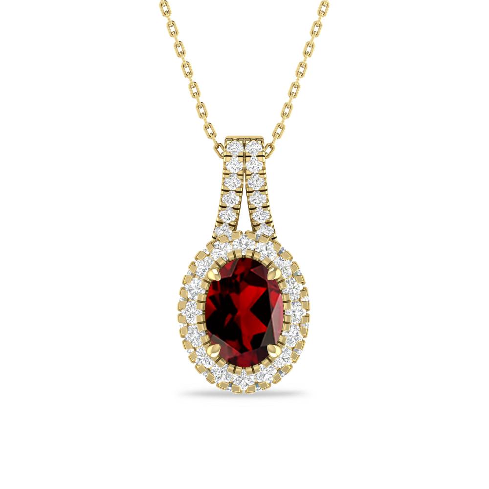 Yellow Gold - Garnet
