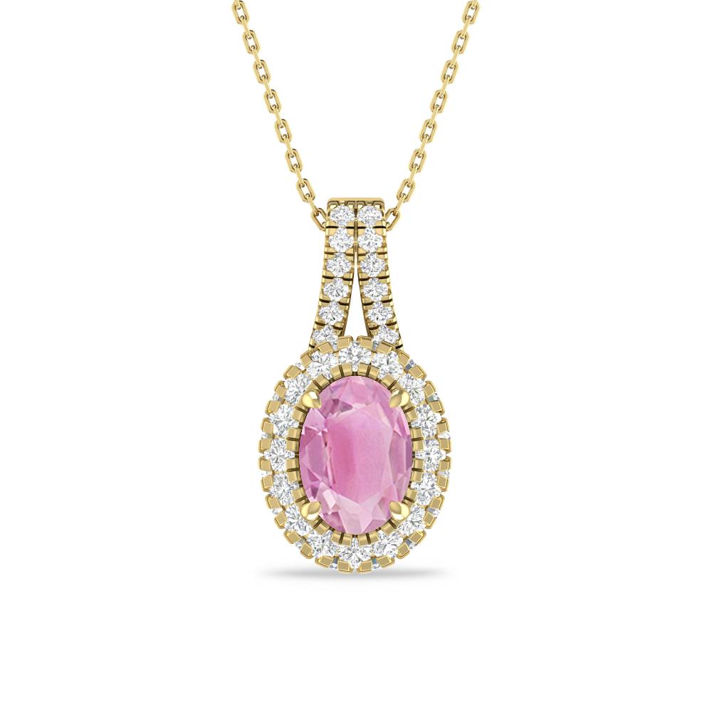 Yellow Gold - Pink Tourmaline