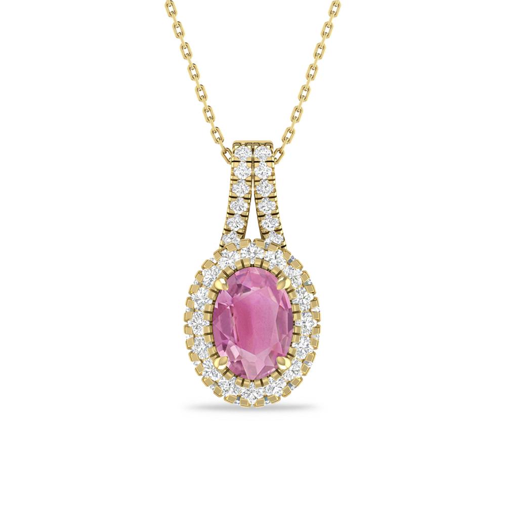 Yellow Gold - Pink Tourmaline