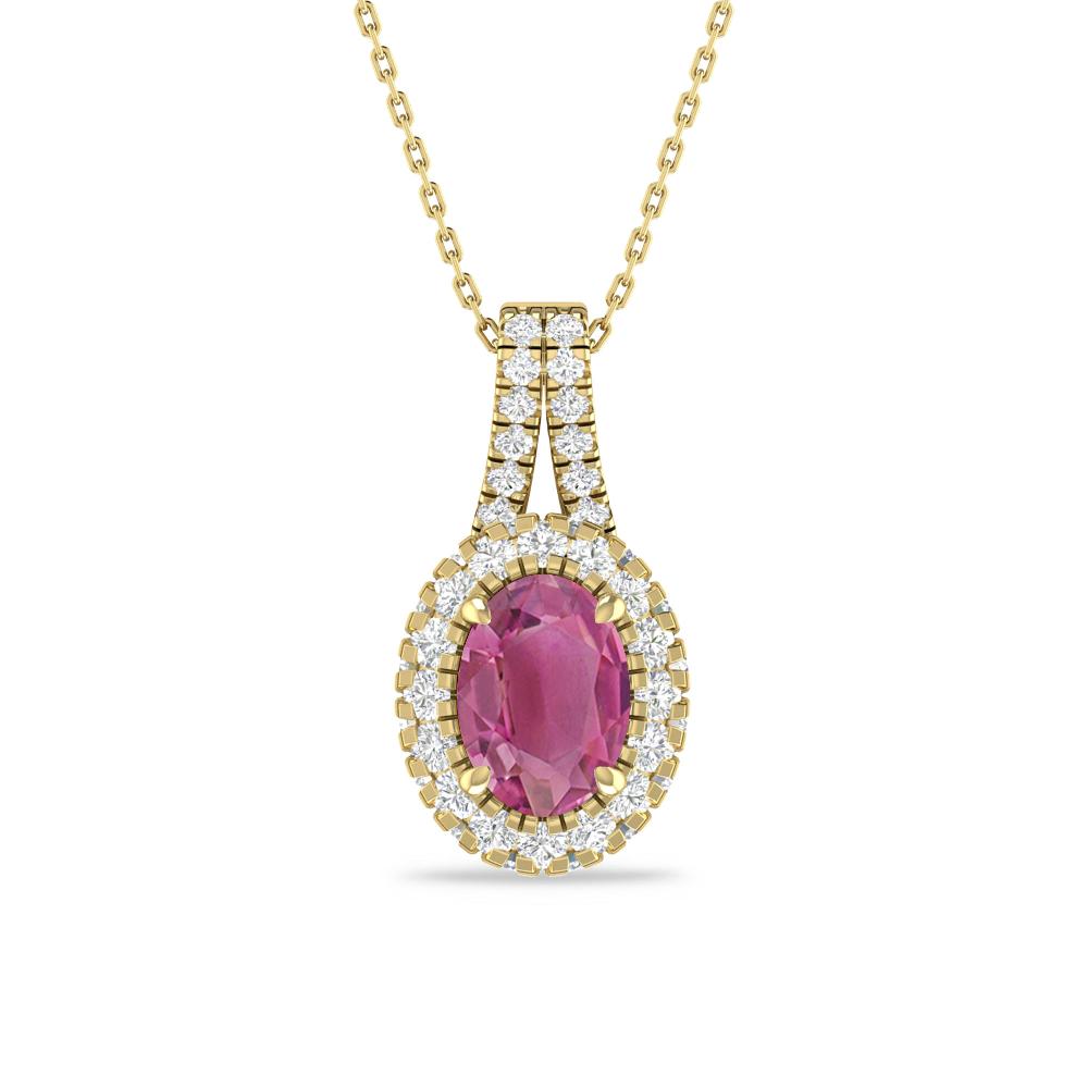 Yellow Gold - Pink Tourmaline