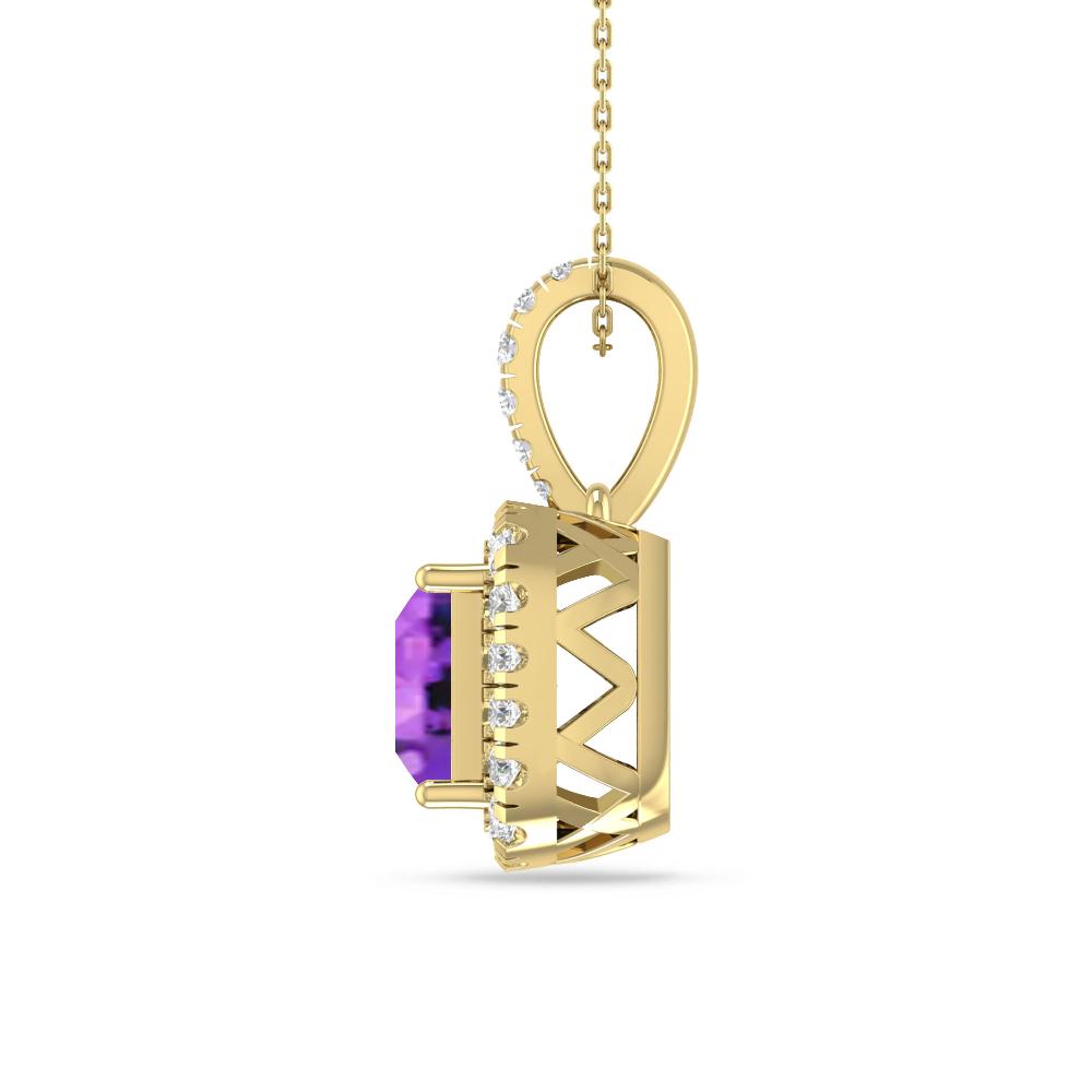 Yellow Gold - Amethyst