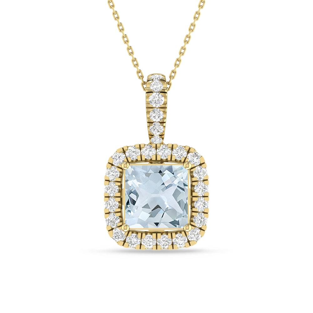 Yellow Gold - Aquamarine