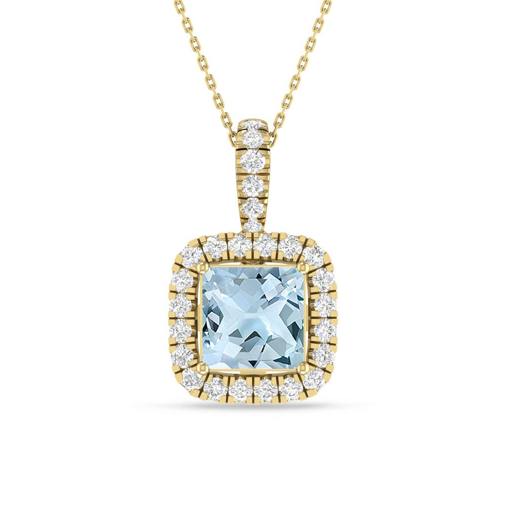 Yellow Gold - Aquamarine