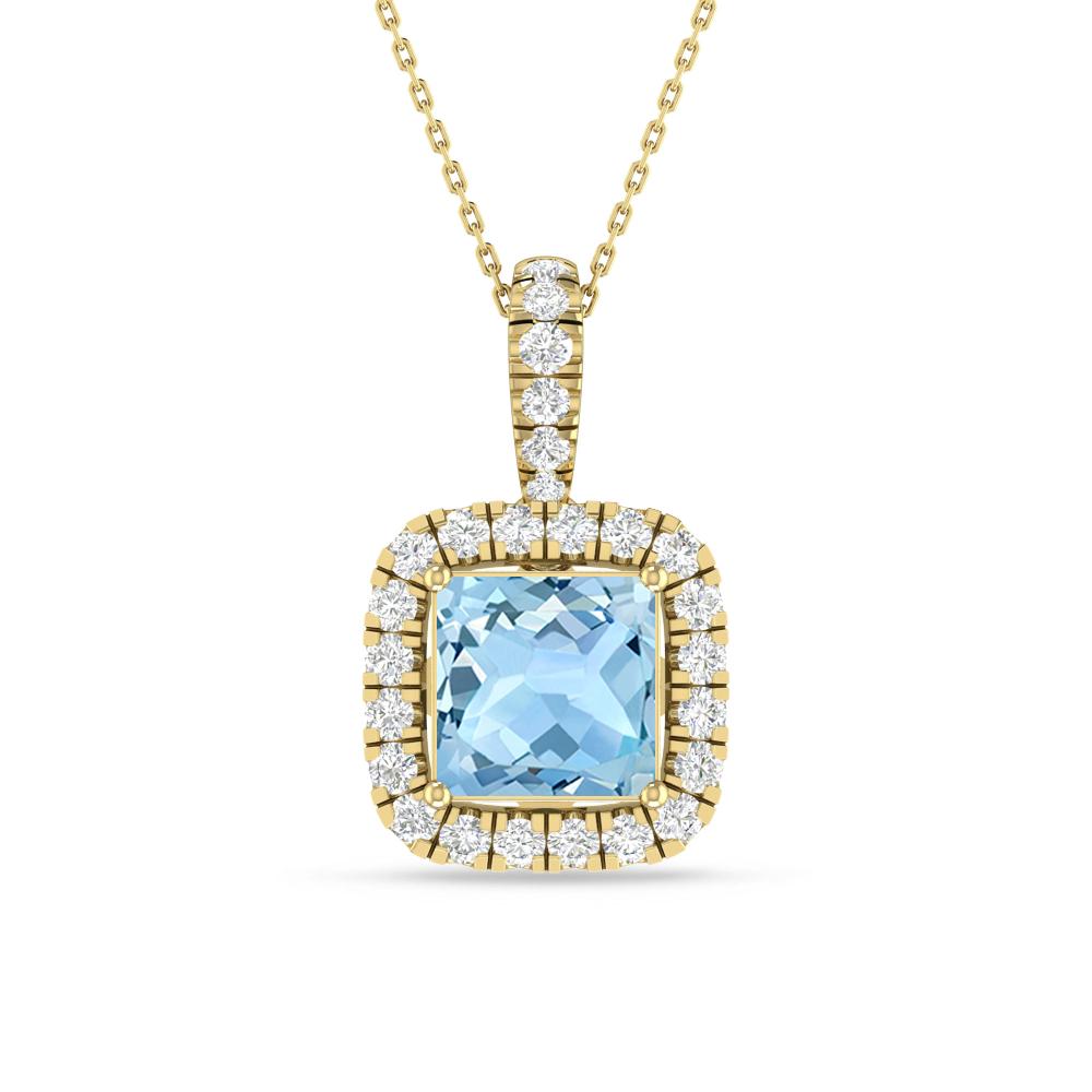 Yellow Gold - Aquamarine