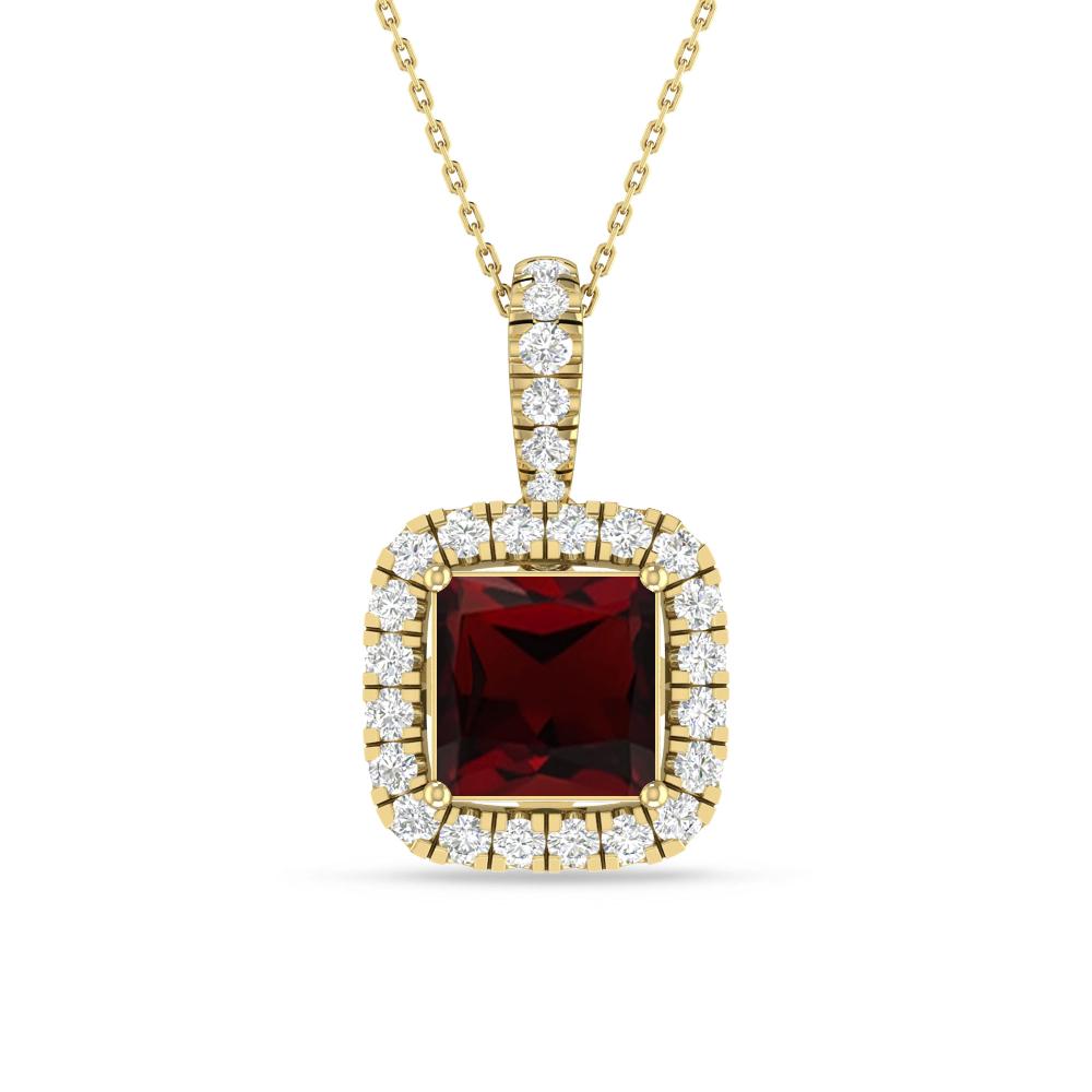 Yellow Gold - Garnet