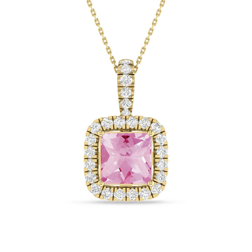 Yellow Gold - Pink Tourmaline