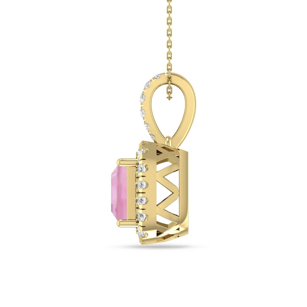 Yellow Gold - Pink Tourmaline