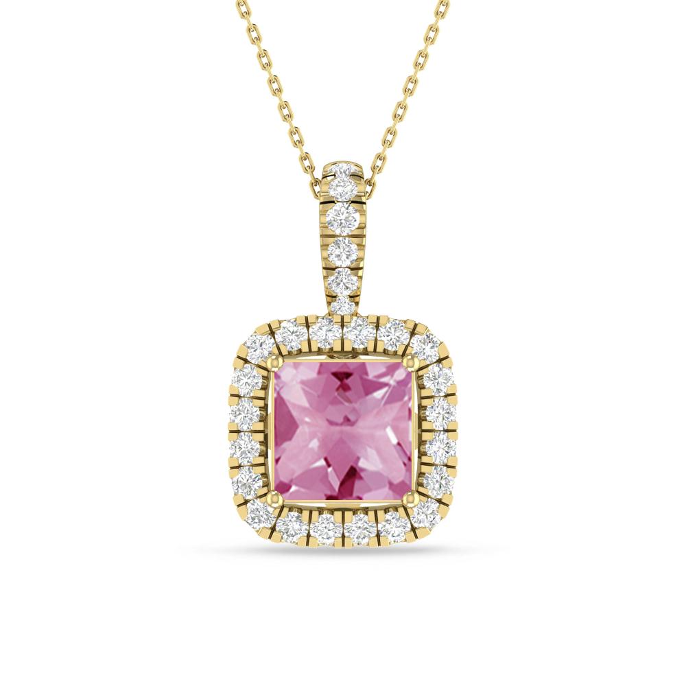 Yellow Gold - Pink Tourmaline