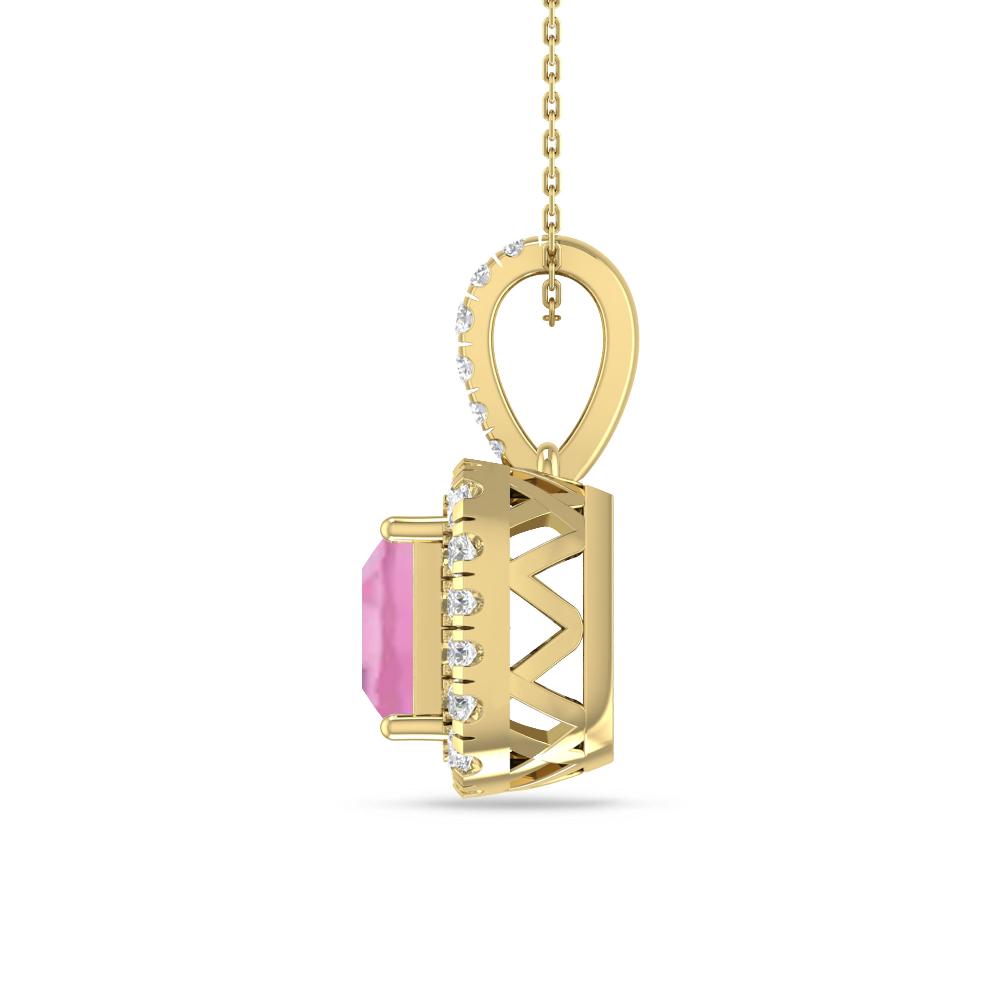 Yellow Gold - Pink Tourmaline