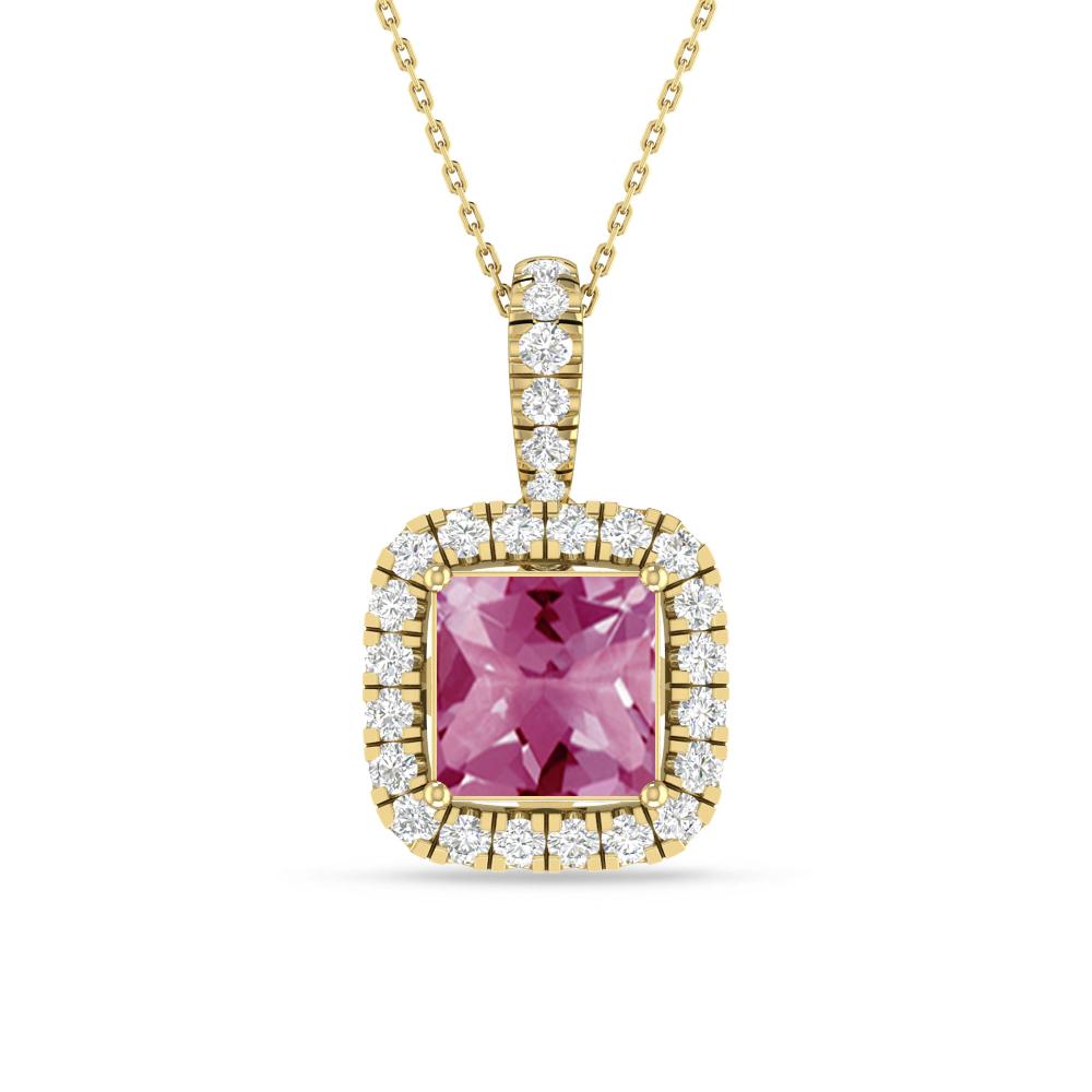 Yellow Gold - Pink Tourmaline