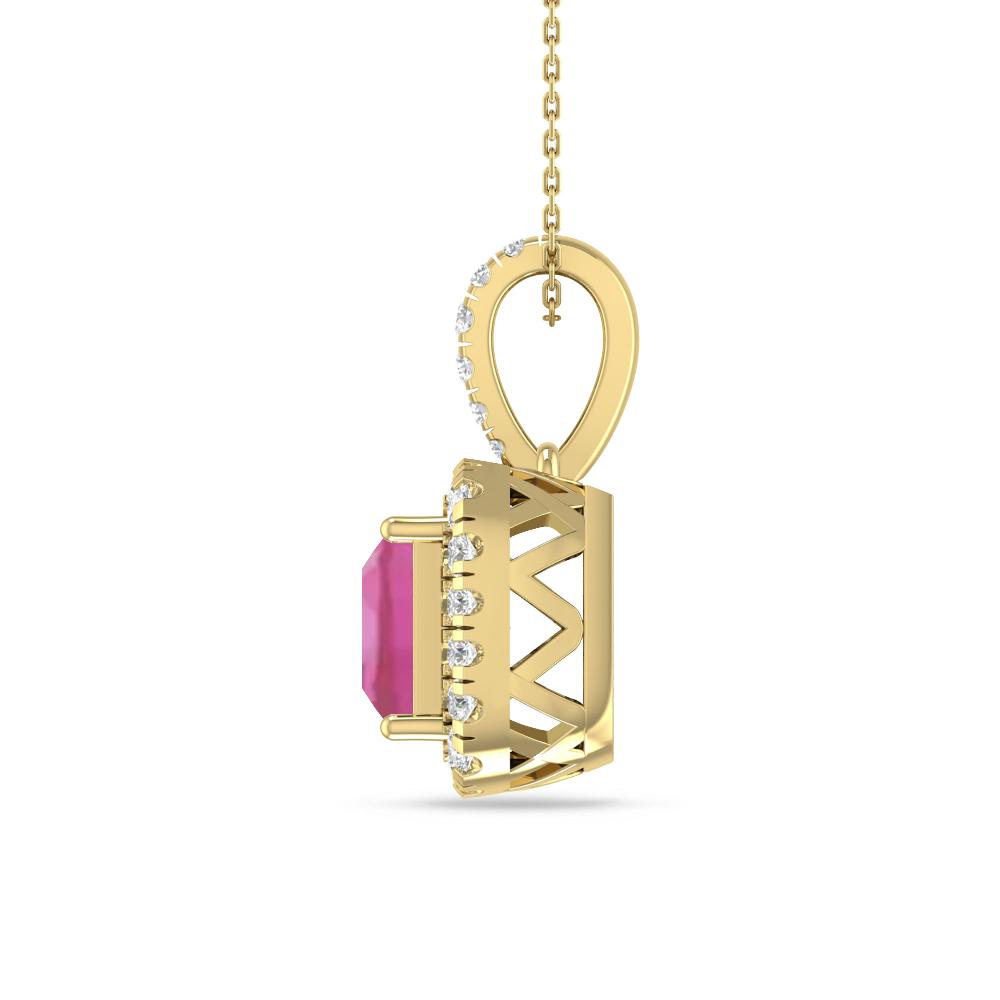 Yellow Gold - Pink Tourmaline