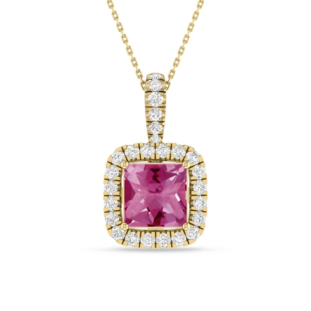 Yellow Gold - Pink Tourmaline