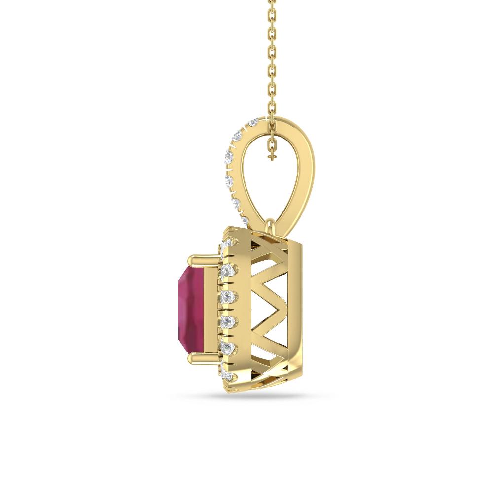 Yellow Gold - Pink Tourmaline