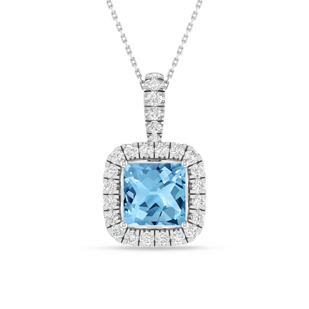 White Gold - Blue Topaz