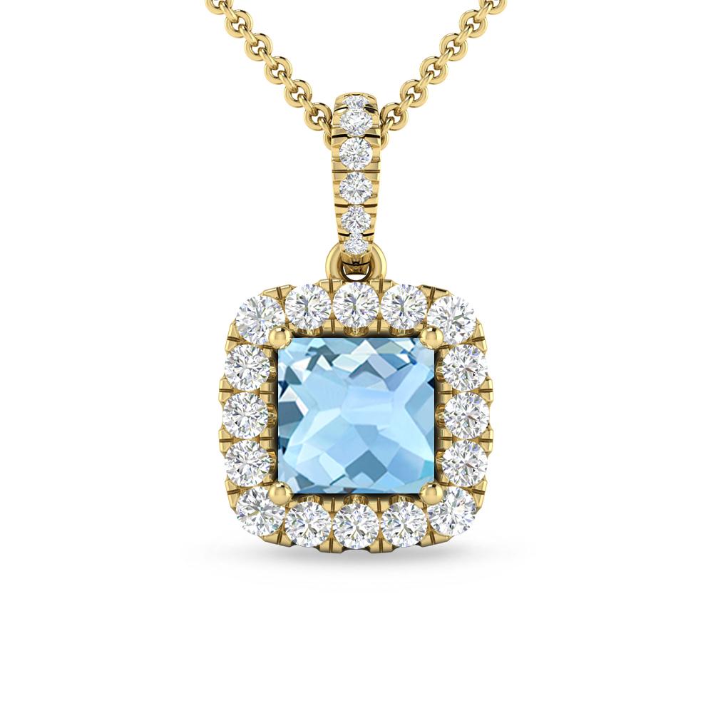 Yellow Gold - Aquamarine