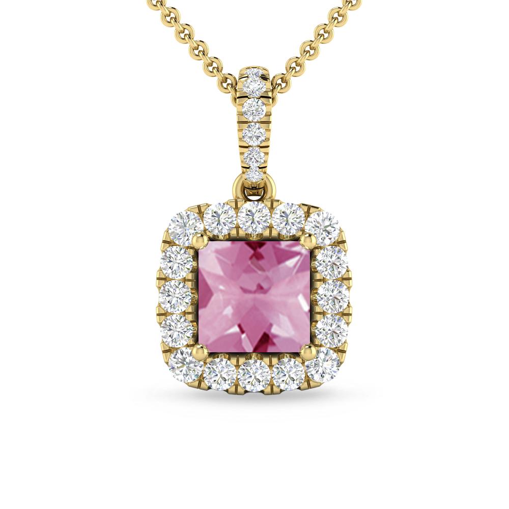 Yellow Gold - Pink Tourmaline