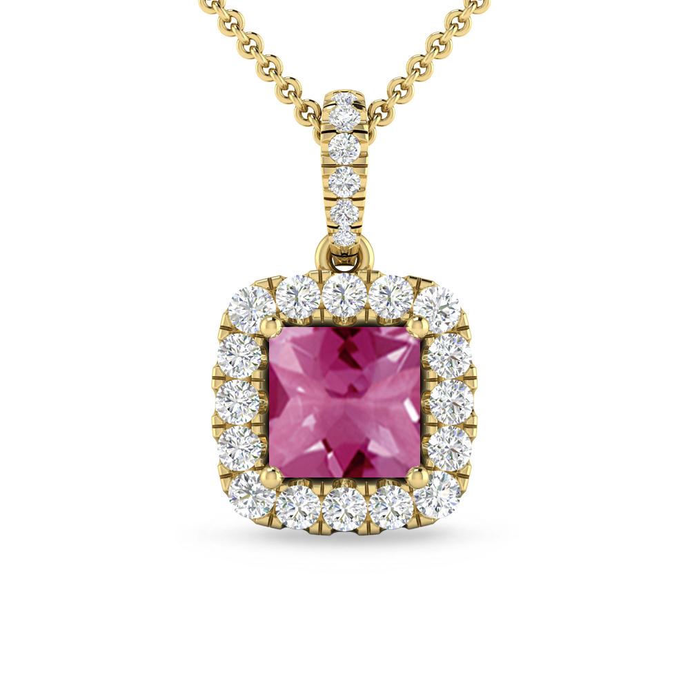 Yellow Gold - Pink Tourmaline