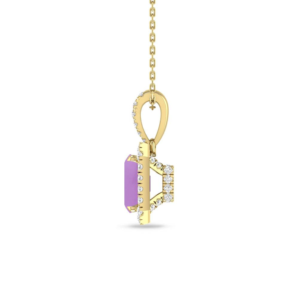 Yellow Gold - Amethyst