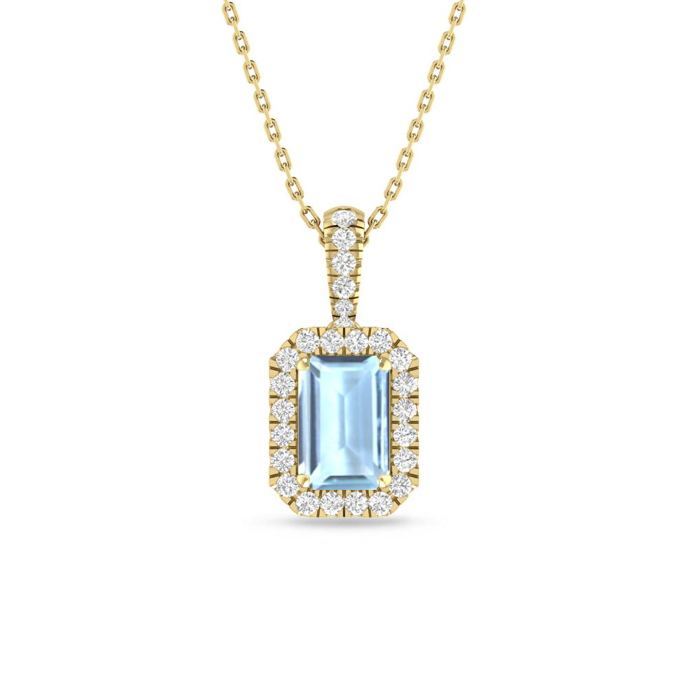 Yellow Gold - Aquamarine