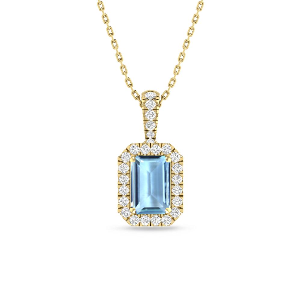 Yellow Gold - Aquamarine