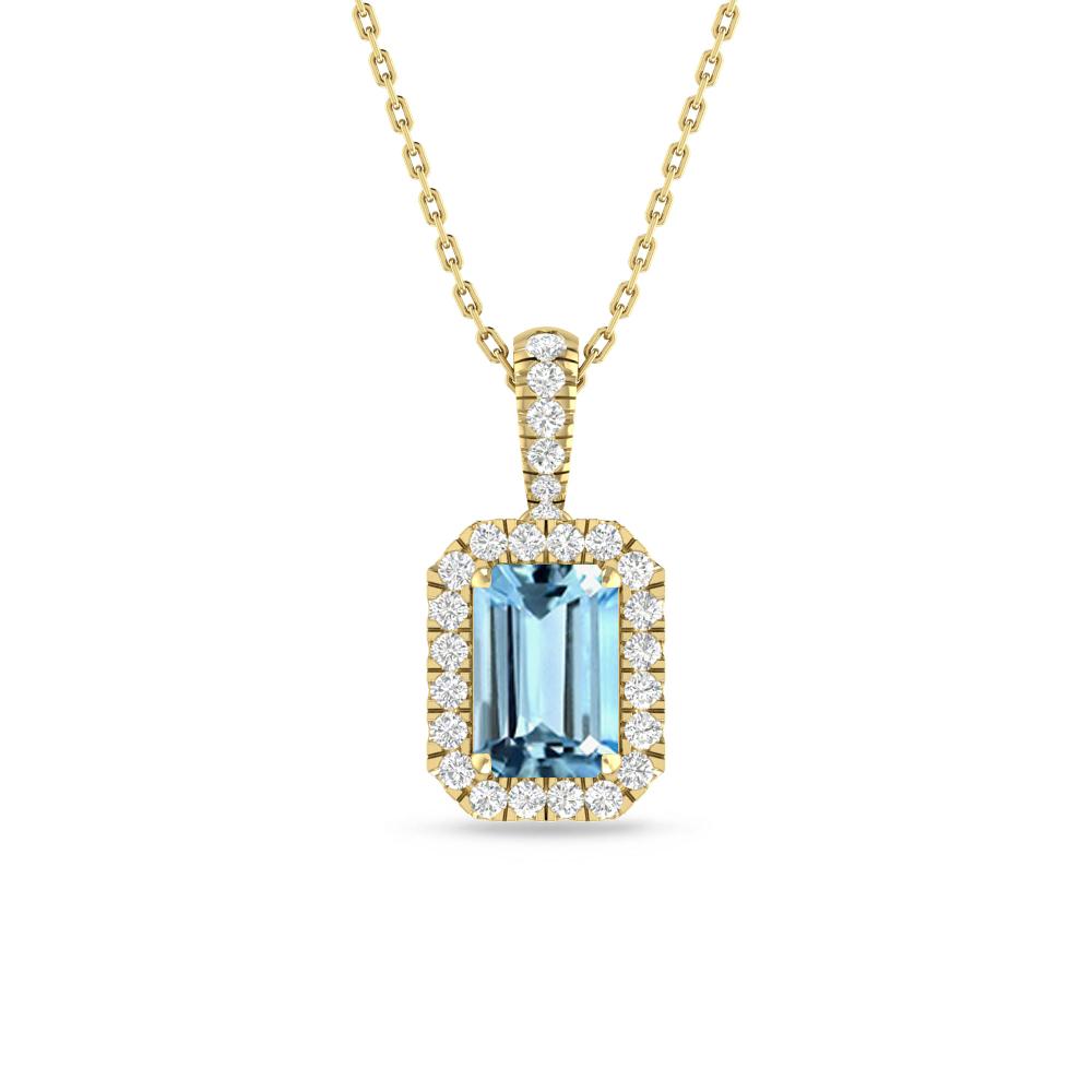 Yellow Gold - Aquamarine