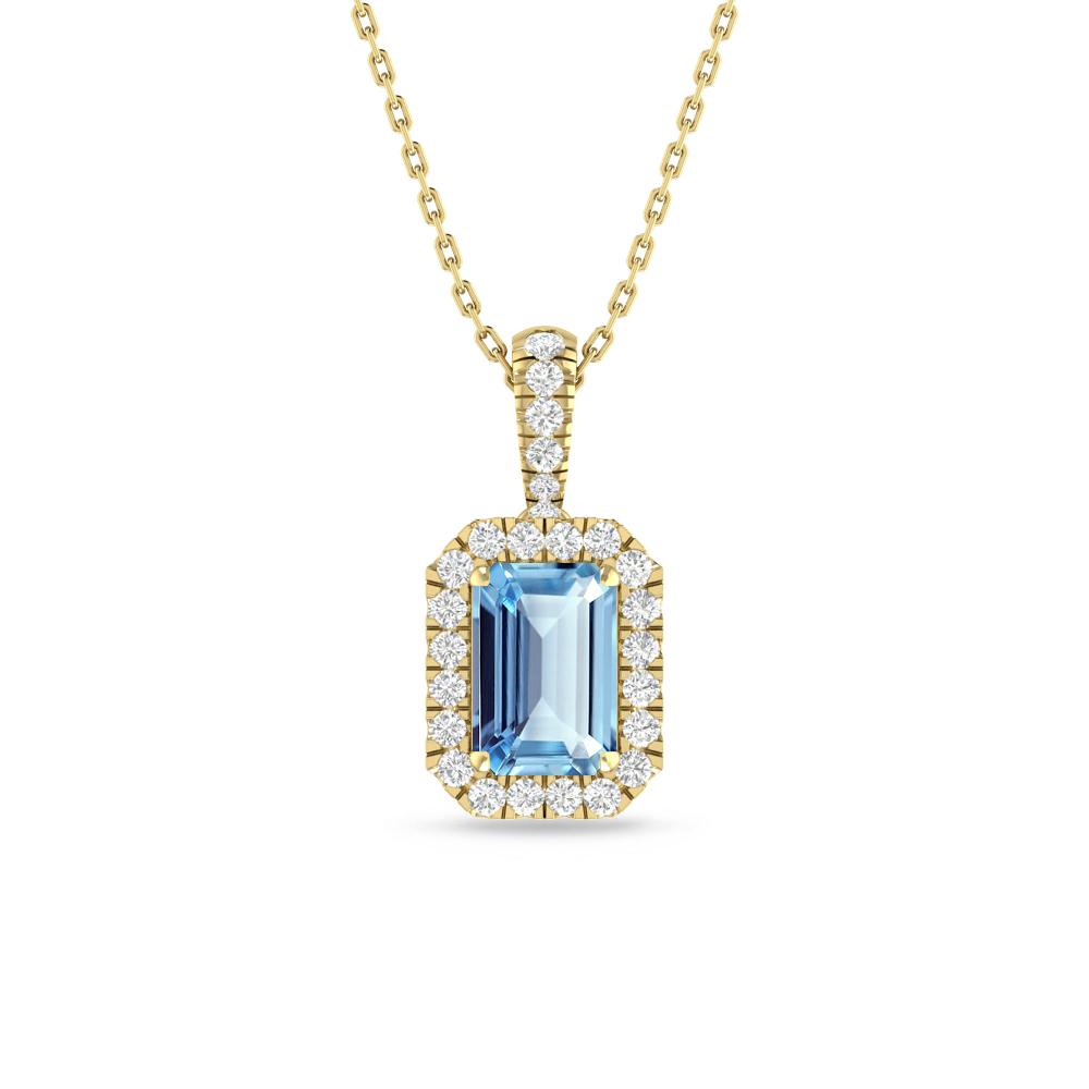 Yellow Gold - Aquamarine