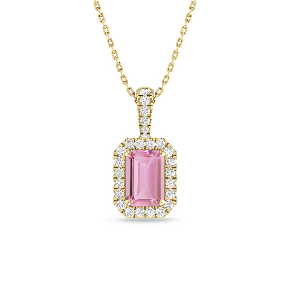 Yellow Gold - Pink Tourmaline