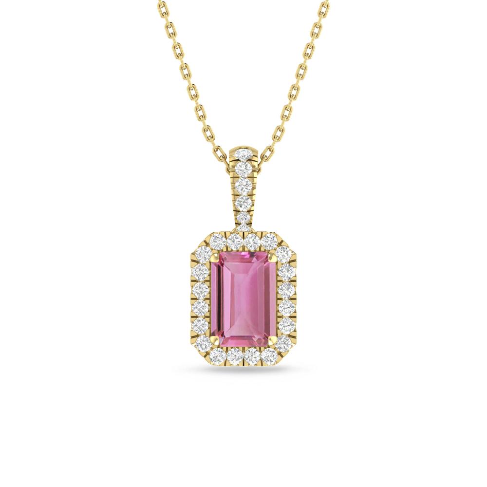 Yellow Gold - Pink Tourmaline