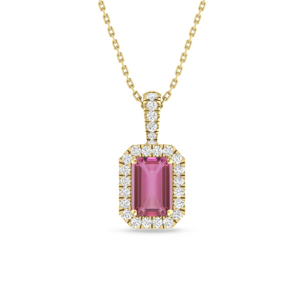 Yellow Gold - Pink Tourmaline