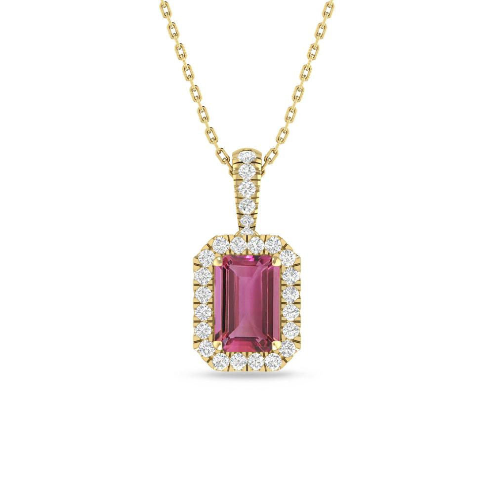 Yellow Gold - Pink Tourmaline