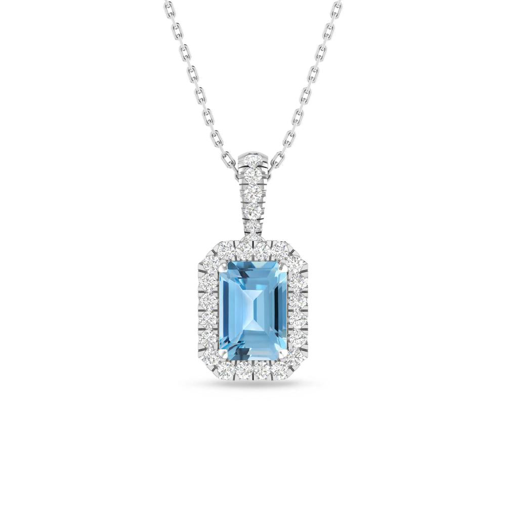 White Gold - Blue Topaz