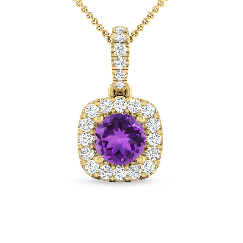 Yellow Gold - Amethyst