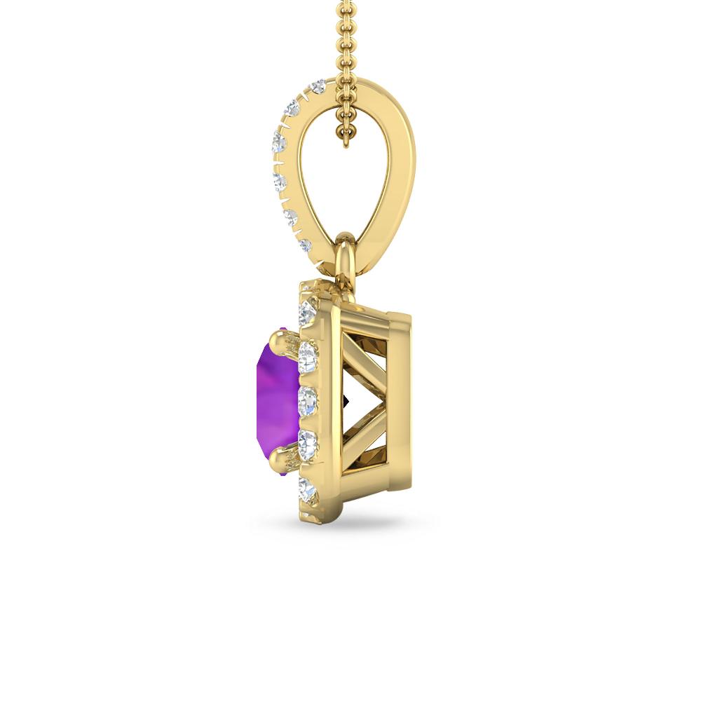 Yellow Gold - Amethyst