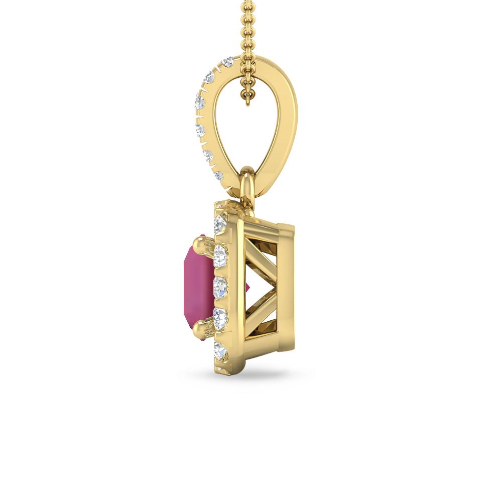 Yellow Gold - Pink Tourmaline