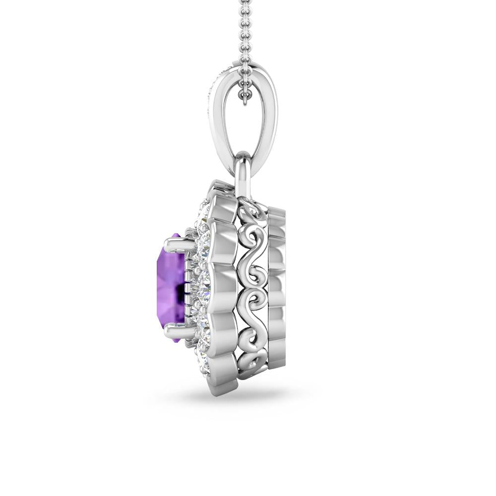 White Gold - Amethyst